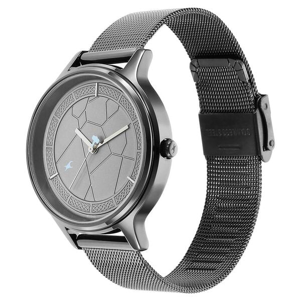Fastrack 6269QM01 Quartz Analog Grey Dial Stainless Steel Strap Women’s Watch