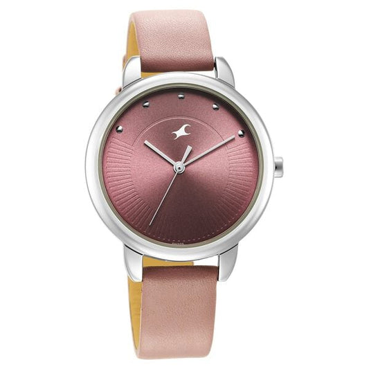 Fastrack 6282SL02 Quartz Analog Purple Dial Leather Strap Women’s Watch