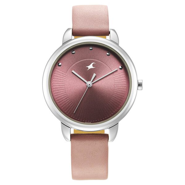 Fastrack 6282SL02 Quartz Analog Purple Dial Leather Strap Women’s Watch