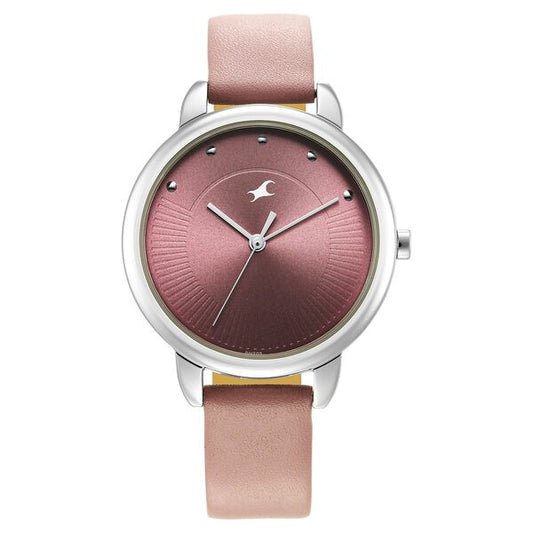 Fastrack 6282SL02 Quartz Analog Purple Dial Leather Strap Women’s Watch