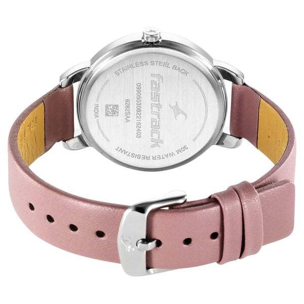 Fastrack 6282SL02 Quartz Analog Purple Dial Leather Strap Women’s Watch