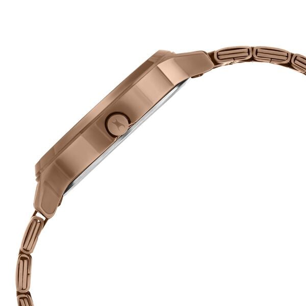 Fastrack 6292QM01 Quartz Analog Brown Dial Stainless Steel Strap Women’s Watch