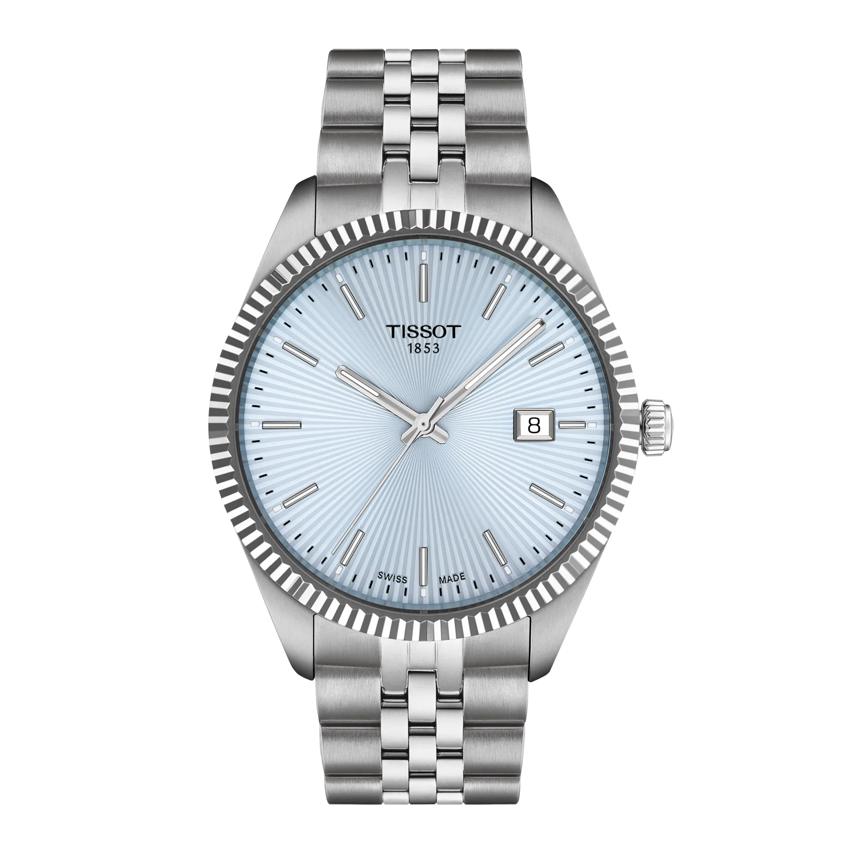 Tissot T1564101135100 Ballade Swiss Quartz Ice Blue Dial Stainless Steel Men's Watch