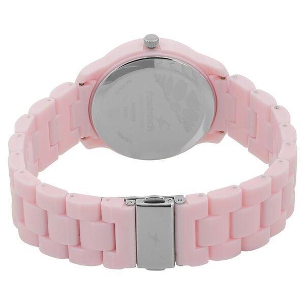 Fastrack 68006PP04 Quartz Analog Pink Dial Plastic Strap Women’s Watch