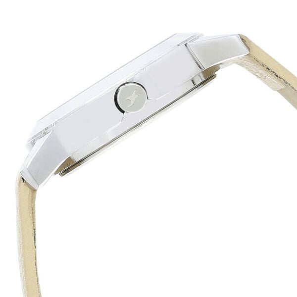 Fastrack 68008SL08 Tropical Waters White Dial Leather Strap Watch
