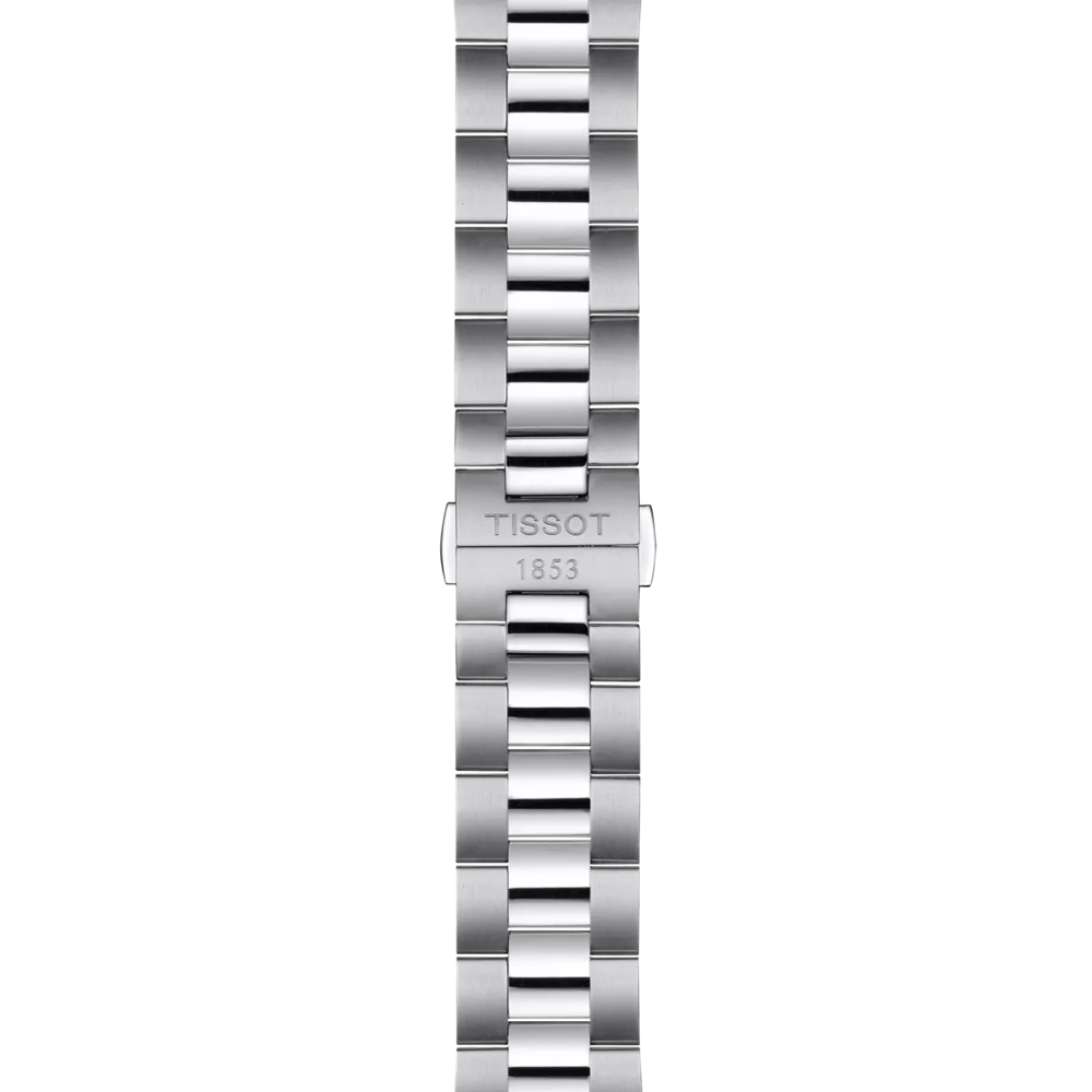 Tissot T1274101104100 Blue Dial 40 mm Men’s Swiss Quartz Gentleman Watch – Stainless Steel Case & Bracelet, Domed Sapphire Crystal