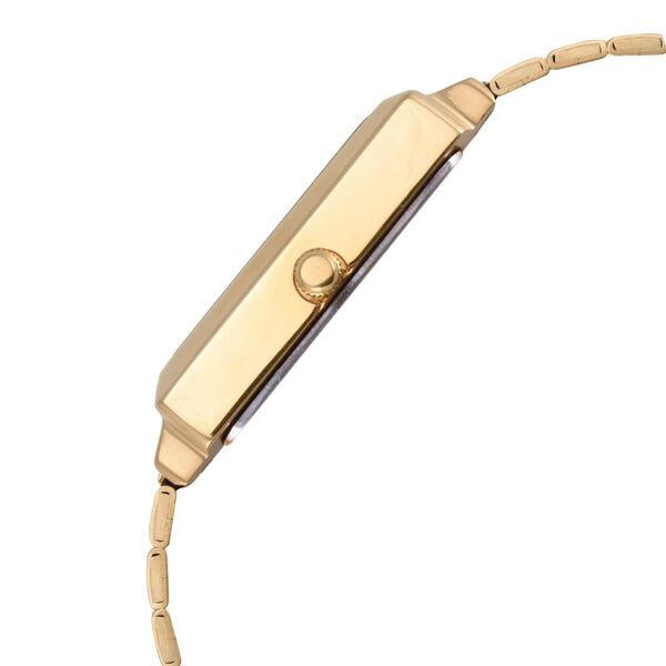 Sonata 7078YM04 Quartz Analog Champagne Dial Gold Stainless Steel Strap Watch for Men