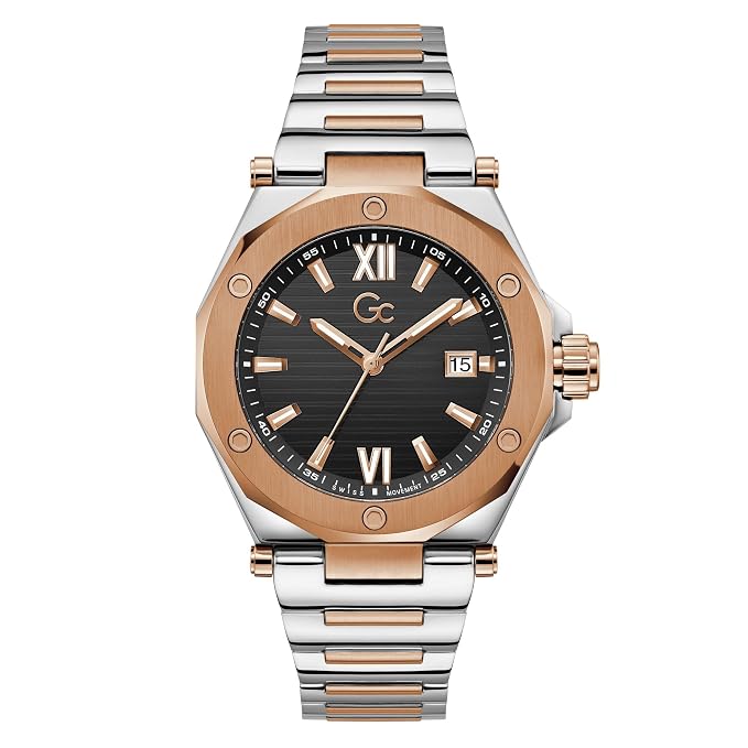 GC Z67002G2 Legacy Sleek Metal Men's Swiss Made Black Analog Watch