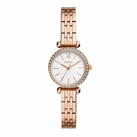 Fossil BQ3502I Tillie Mini Women’s White Dial Rose Gold Stainless Steel Watch