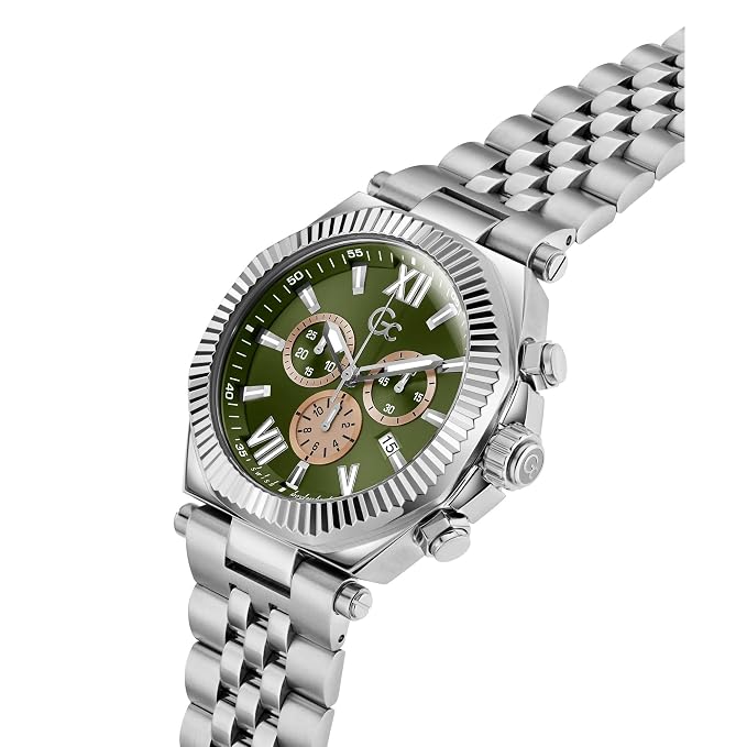 GC Z66004G9 Atlas Chrono Men's Swiss Made Green Chronograph Watch