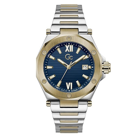 Gc Z67003G7 Legacy Sleek Metal Men's Swiss Made Blue Analog Watch