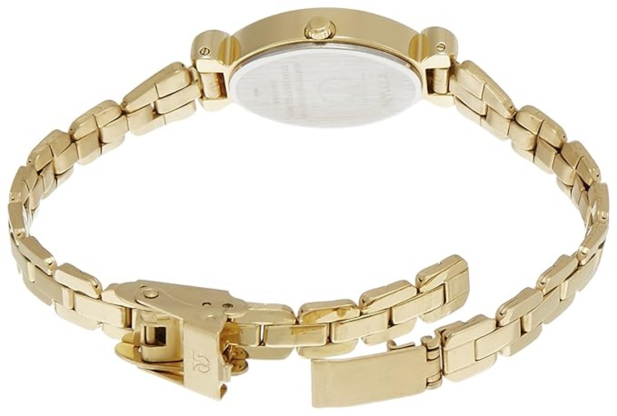 Titan 2454YM03 Karishma Women's Analog Watch - Black Dial, Gold Stainless Steel Band