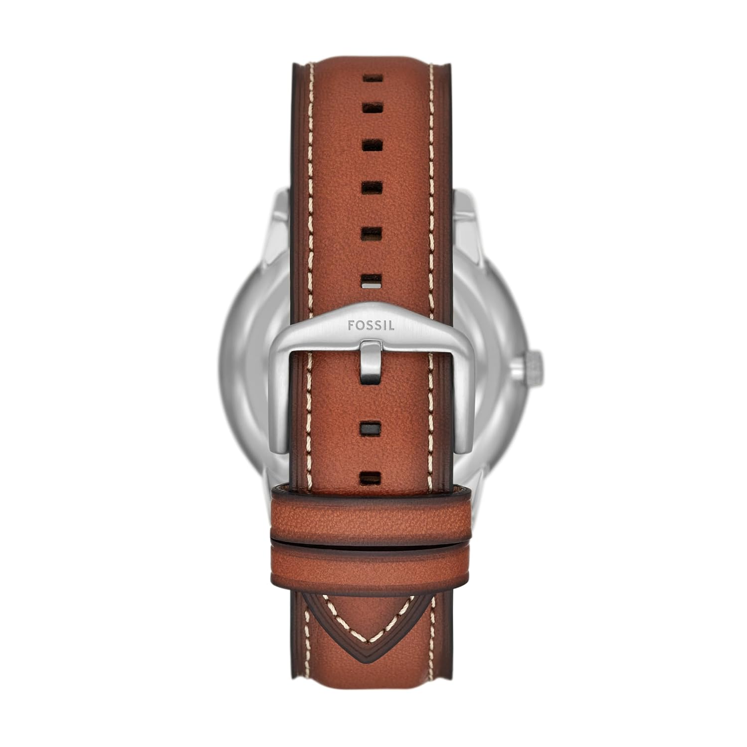 Fossil FS5903 Men's Quartz Moonphase Multifunction Watch Blue Dial Brown Leather Strap