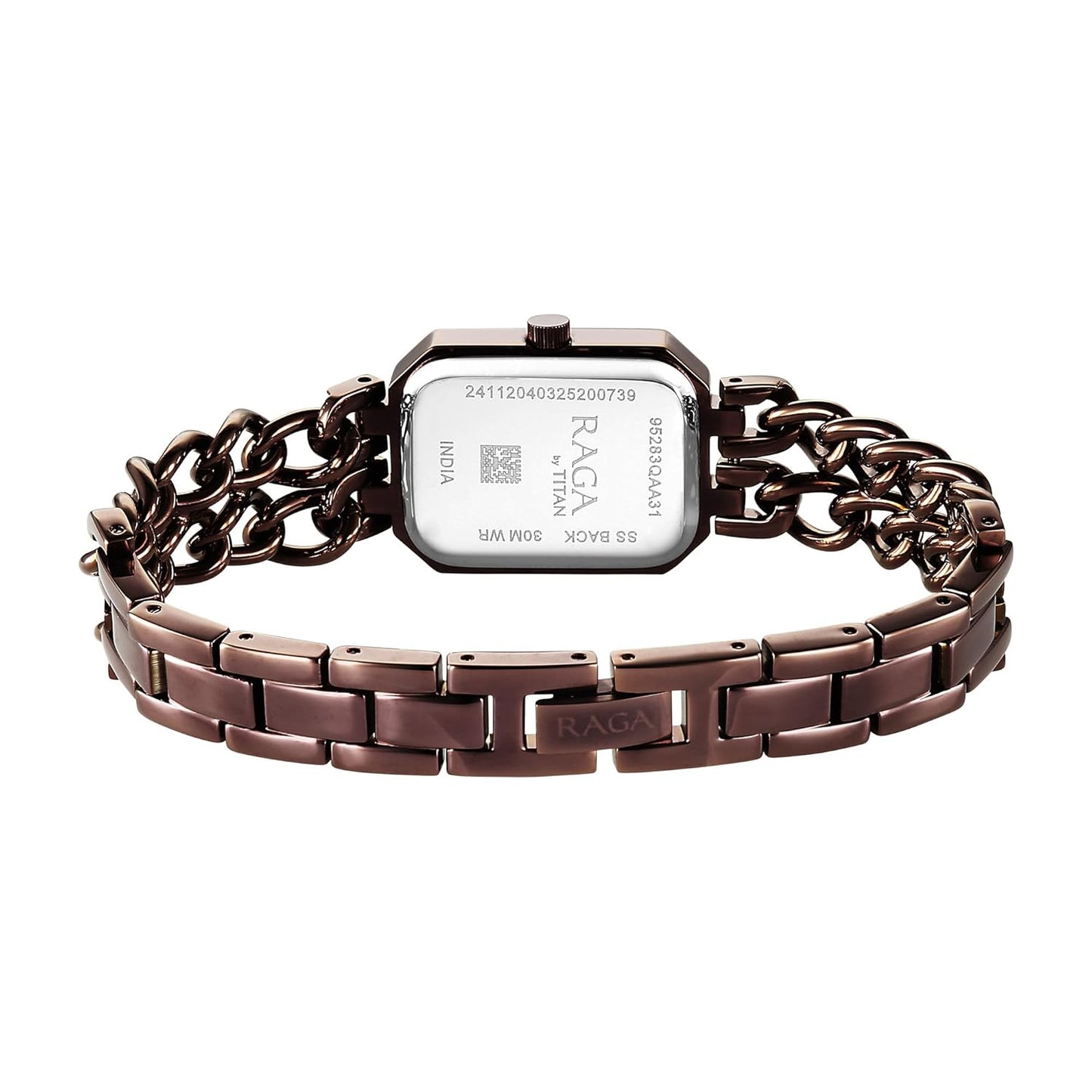 Titan NU95283QM01 Raga Showstopper Brown Dial Women's Metal Analog Watch