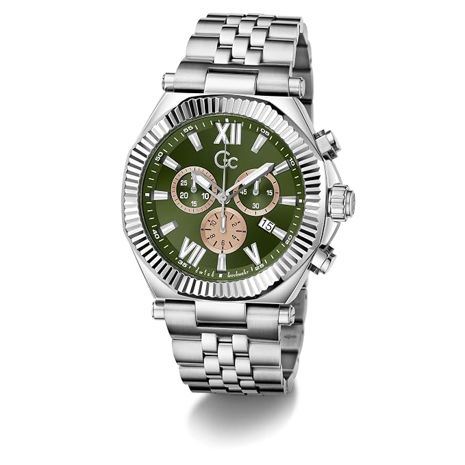 GC Z66004G9 Atlas Chrono Men's Swiss Made Green Chronograph Watch