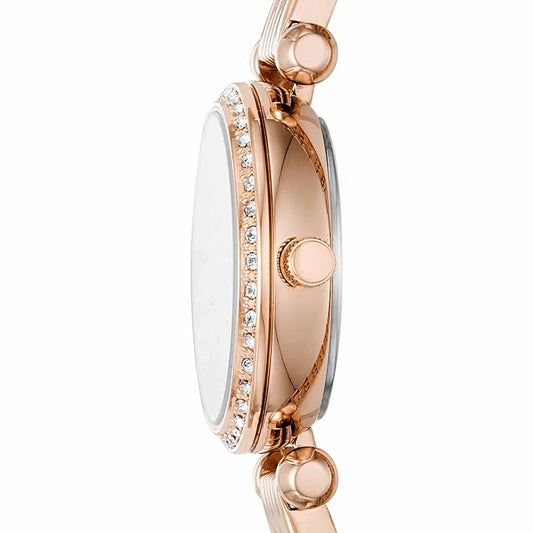 Fossil BQ3502I Tillie Mini Women’s White Dial Rose Gold Stainless Steel Watch