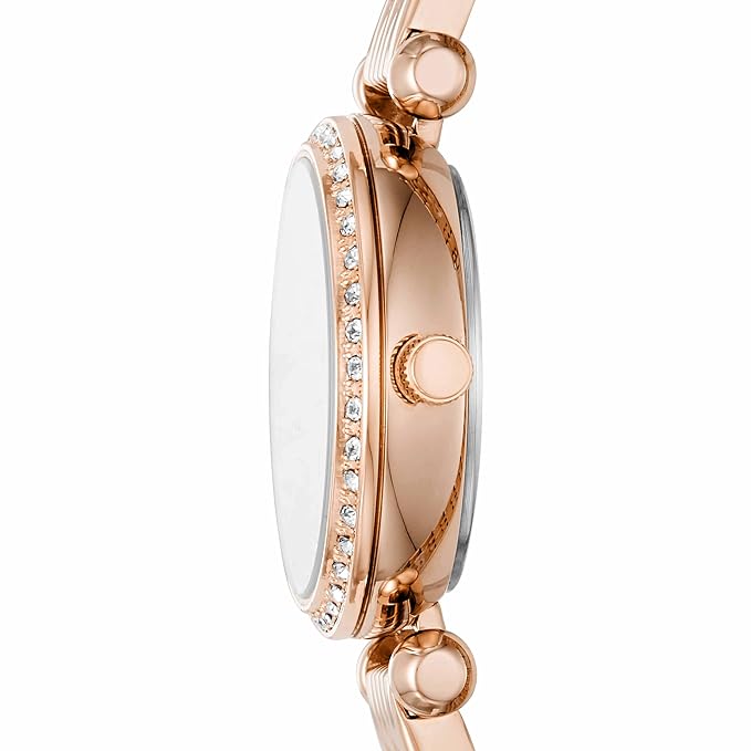 Fossil BQ3502I Tillie Mini Women’s White Dial Rose Gold Stainless Steel Watch