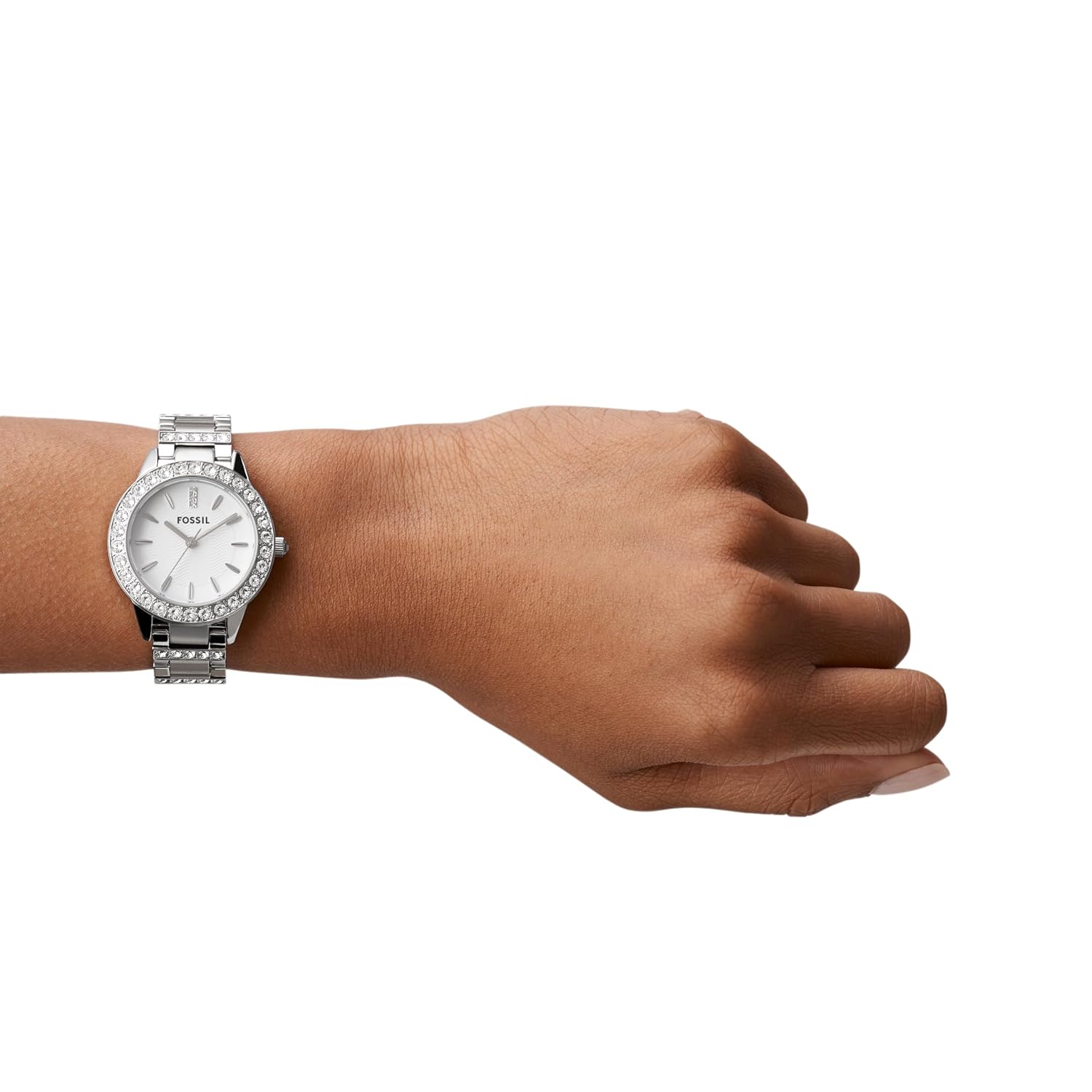 Fossil ES2362 Women's Quartz Analog Watch Silver Dial Silver Stainless Steel Strap