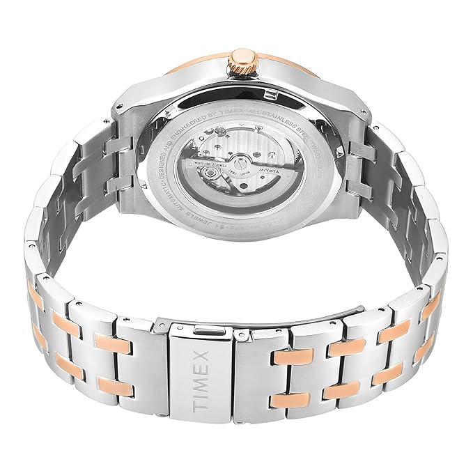 Timex TWEG34000 Signio Automatic Silver Dial Two-Tone Stainless Steel Men's Watch
