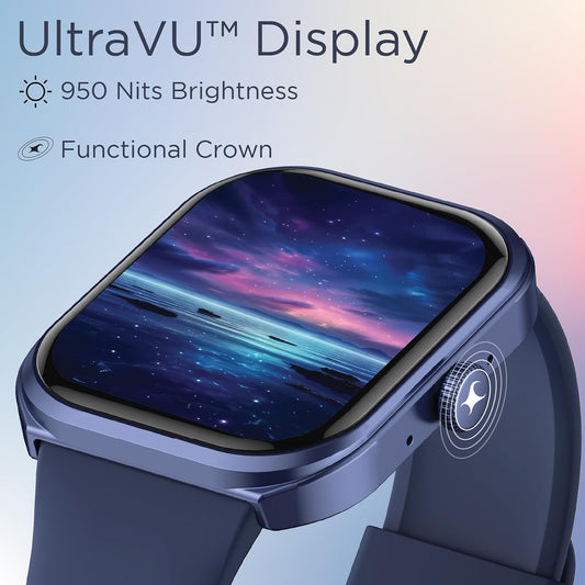 Fastrack 38139PP03K Revoltt FS2+ Unisex Teal Bluetooth Calling Smartwatch with 2.01" TFT Display