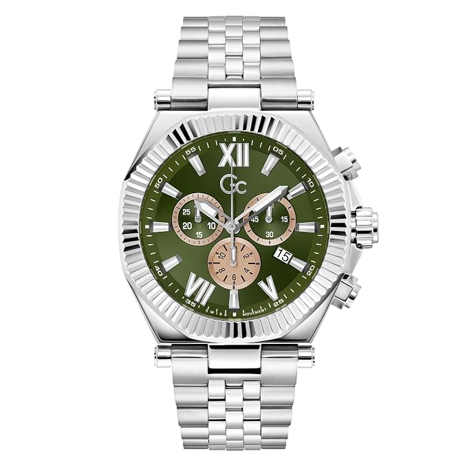 GC Z66004G9 Atlas Chrono Men's Swiss Made Green Chronograph Watch