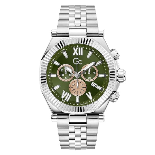 GC Z66004G9 Atlas Chrono Men's Swiss Made Green Chronograph Watch