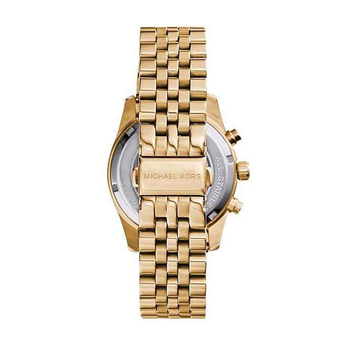 Michael Kors MK7378I Lexington Quartz Chronograph Gold Dial Gold Stainless Steel Women's Watch
