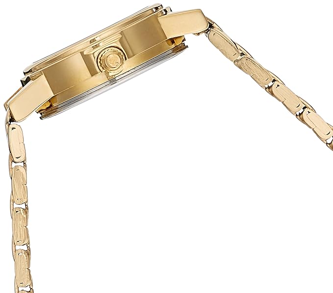 Timex TW000CS12 Quartz Analog Champagne Dial Gold-Tone Stainless Steel Strap Watch for Women