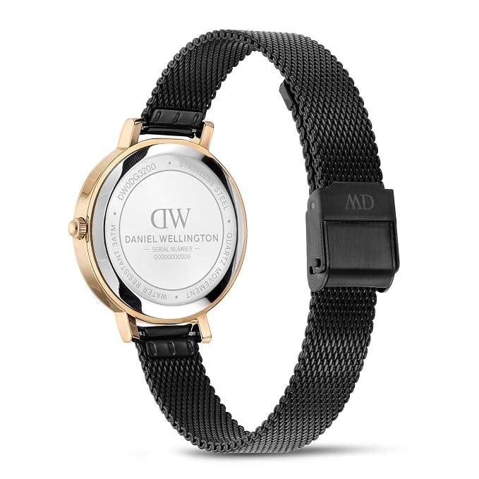 Daniel Wellington DW0DL3200 Black Dial Women's Black Stainless Steel Watch
