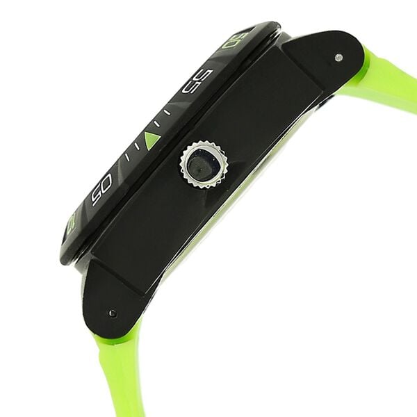 Sonata 77008PP03CJ SF Quartz Analog Black Dial Green Plastic Strap Watch for Men