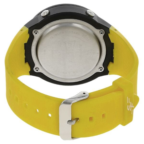 Sonata 77035PP03 Men SF Super Fibre Grey Dial Digital Watch with Yellow Plastic Strap