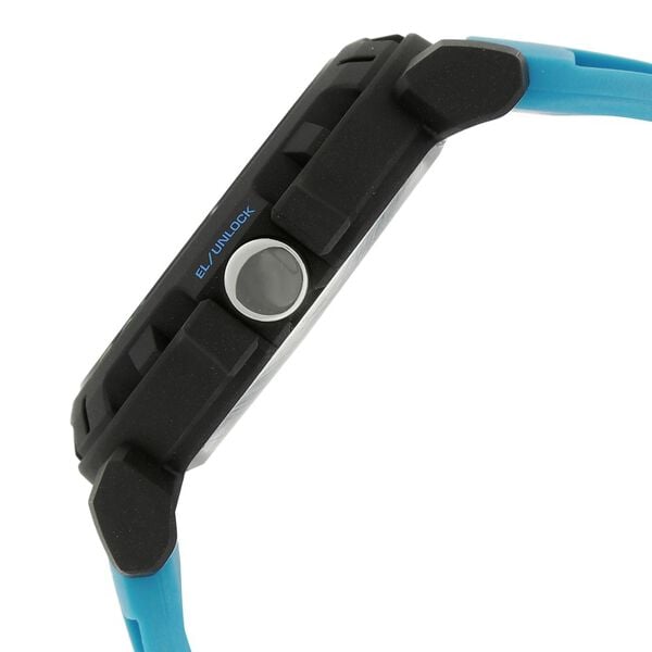 Sonata 77037PP02J SF Digital Dial Blue Silicone Strap Watch for Men