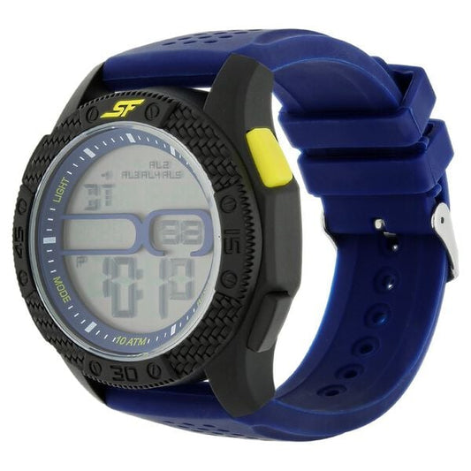 Sonata 77057PP01 SF Carbon Series Digital Dial Unisex Watch