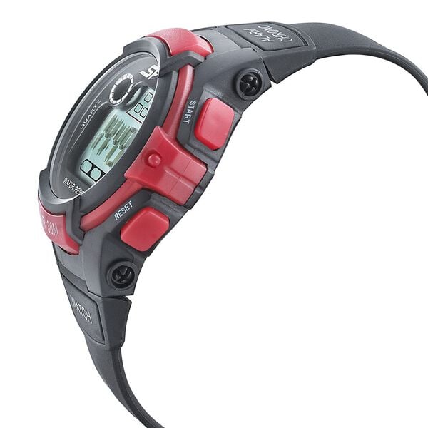 Sonata 77110PP01 SF Digital Dial Black PU Strap Watch for Men