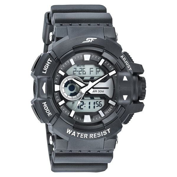 Sonata 77118PP01W Analog-Digital Black Dial Men’s Quartz Watch