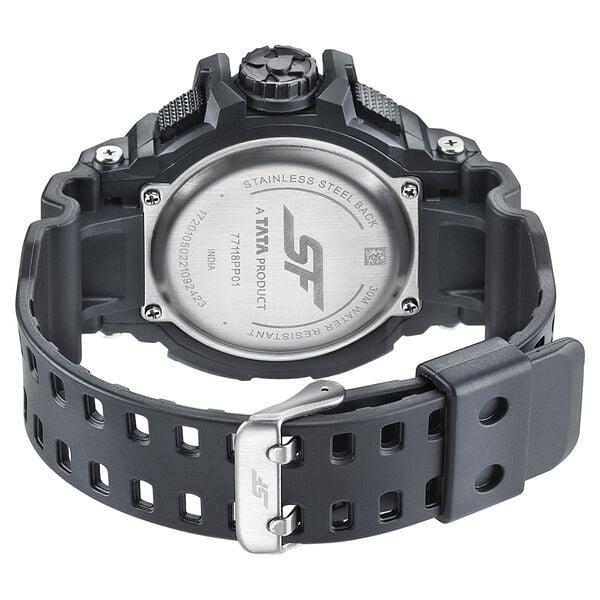 Sonata 77118PP01W Analog-Digital Black Dial Men’s Quartz Watch