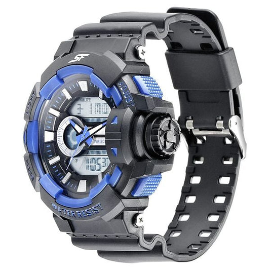 Sonata 77118PP06W Quartz Watch for Men with Multi‑Color Dial, Polyurethane Strap