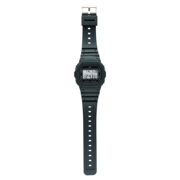 Sonata 77122PP01 Digital Unisex Watch with Grey Polyurethane Strap