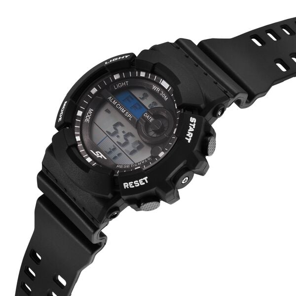 Sonata 77130PP01W Sporty Digital Black Dial Men’s Watch