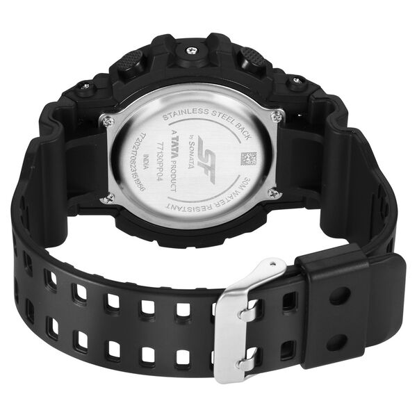 Sonata 77130PP01W Sporty Digital Black Dial Men’s Watch