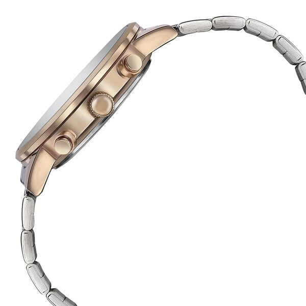 Sonata 77145KM01 Quartz Multifunction Analog Black Dial Two-Toned Stainless Steel Strap Watch for Men