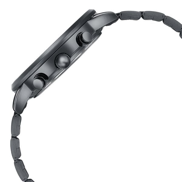 Sonata 77145NM01 Quartz Multifunction Black Dial Stainless Steel Watch for Men
