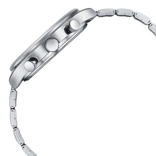 Sonata 77146SM01 Wedding Edit Quartz Analog Multifunction Men Watch with Silver Dial and Silver Stainless Steel Strap