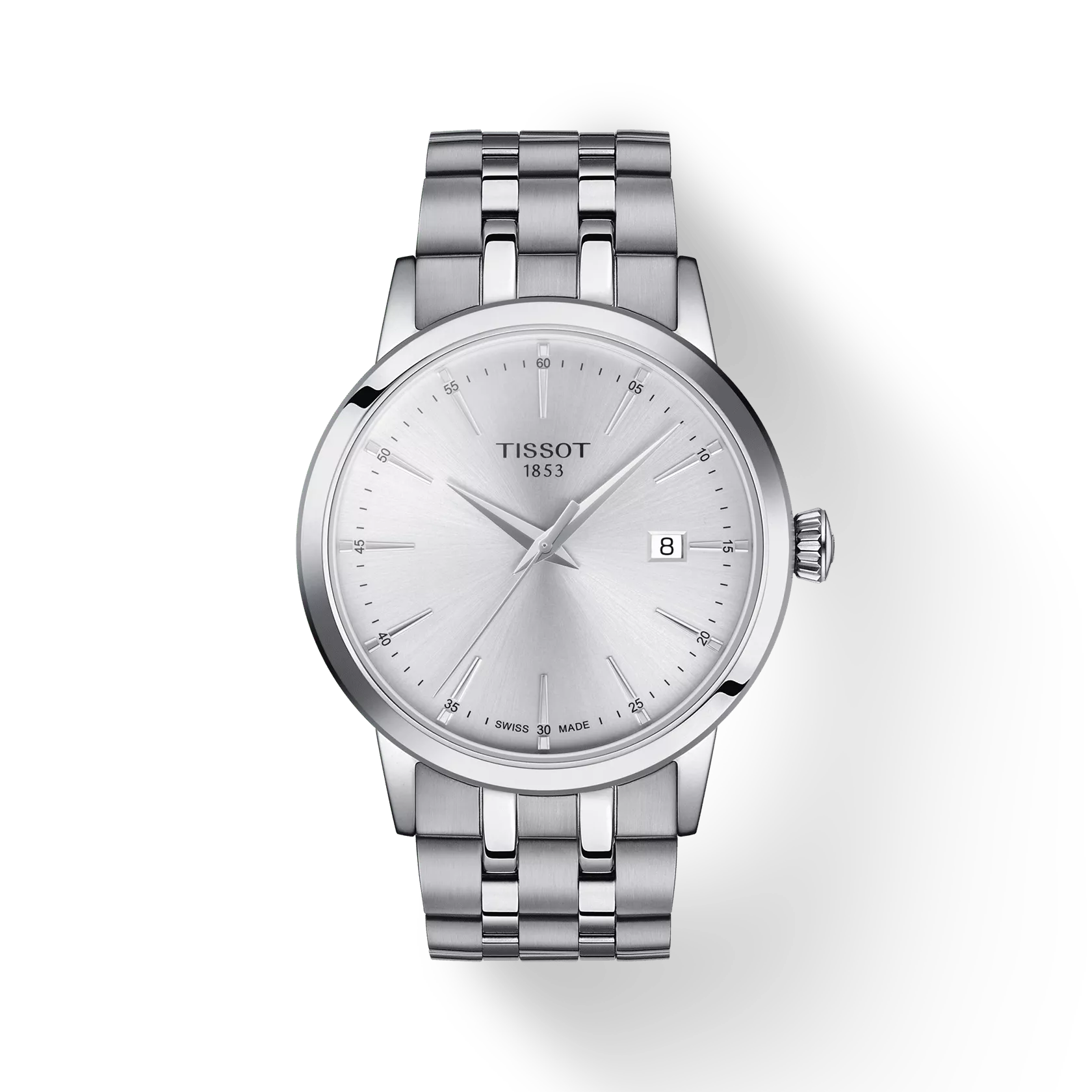 Tissot T1294101103100 Men Analog Quartz Watch with Silver Dial & Stainless Steel Bracelet
