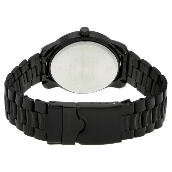 Sonata 7924NM01 Quartz Analog Black Dial Black Metal Strap Watch for Men