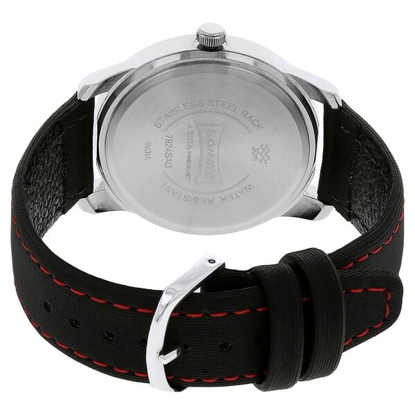 Sonata 7924SL04 Classic Black Dial Men’s Quartz Analog Watch