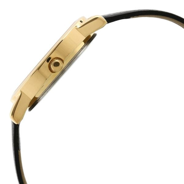 Sonata 7987YL01W Analog Quartz Men’s Watch – Black Leather Strap, Gold Case, Gold Dial