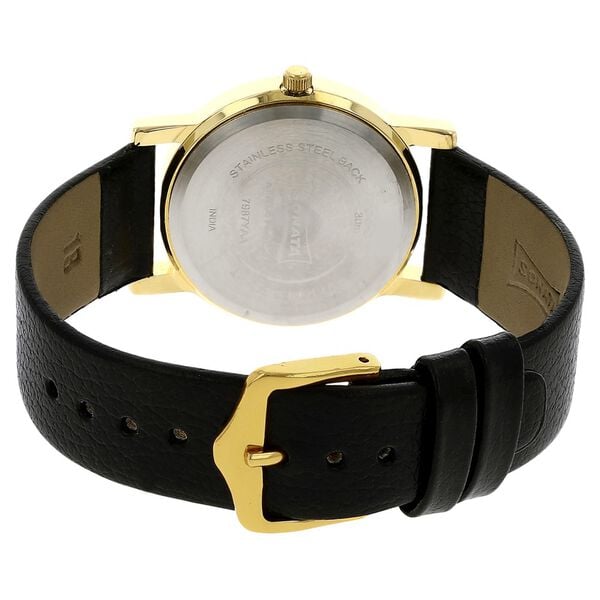 Sonata 7987YL03W Quartz Analog Black Dial Men’s Watch with Black Leather Strap