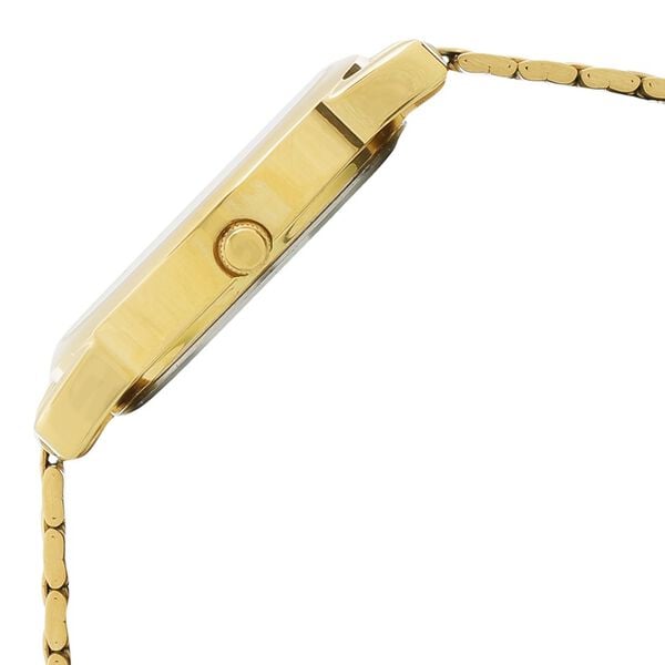 Sonata 7987YM05W Quartz Analog White Dial Men’s Watch with Gold Metal Strap