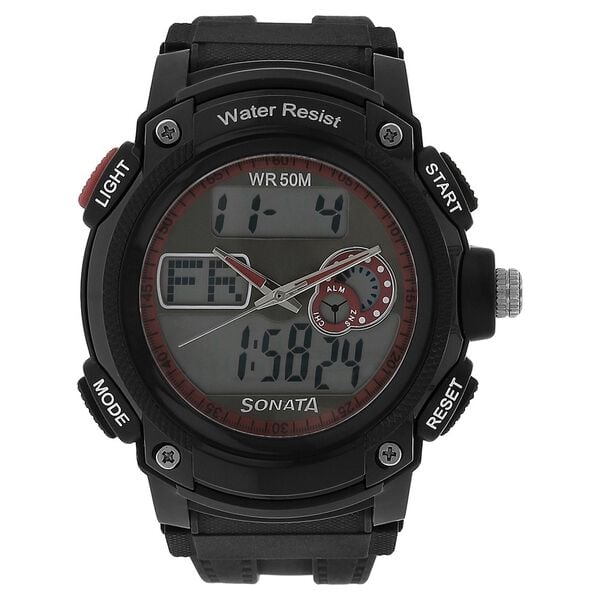 Sonata 7989PP03 SF Ocean Series Men’s Quartz Analog-Digital Watch